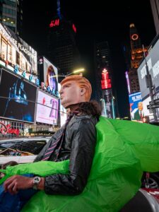 donald trump caricature in new york